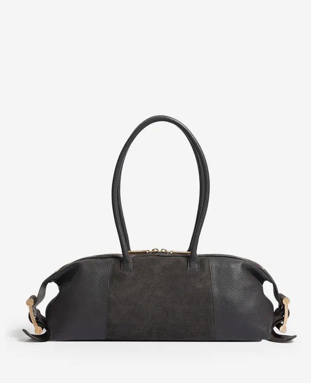 Kenneth Cole Reaction Bags Bowery Bowling Bag Borsa Donna in Pelle Grigia