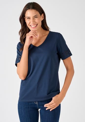 Damart Prêt-à-porter T-Shirt Dettagli Fantasia Puro Cotone T-shirt