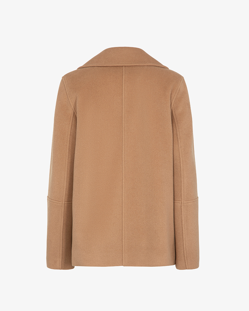 Markup Donna Cappotti Cappotto corto doppiopetto in panno con collo ampio rever cappotto