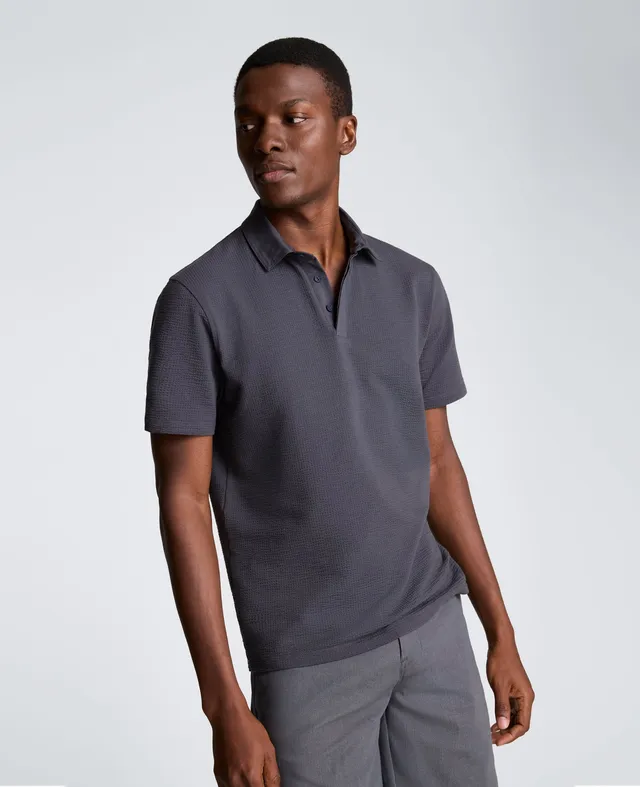 Kenneth Cole Reaction Mixed Media polo grigia, cotone elasticizzato