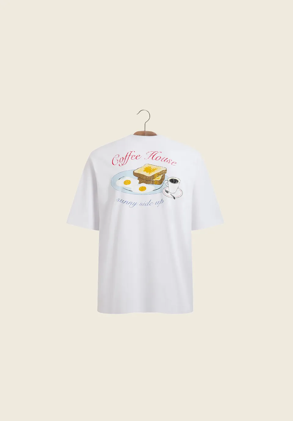 House Of Sunny Womens Tops SUNNY SIDE UP TEE maglietta in cotone biologico