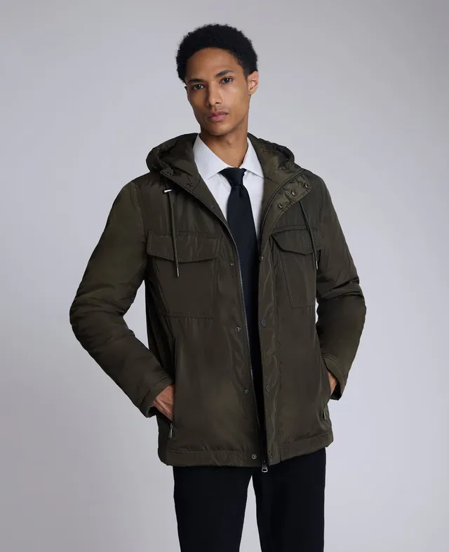 Kenneth Cole Reaction Clothing Utlilty Rain giacca oliva S