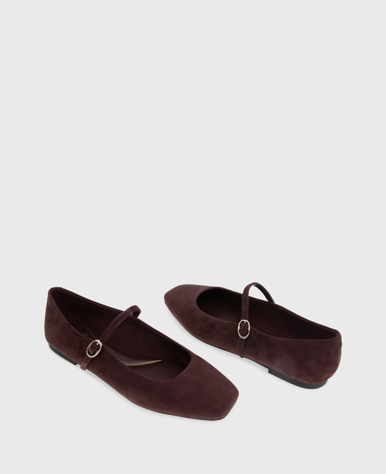 Kenneth Cole Reaction Shoes Jasper Suede Ballet Flat ballerine bordeaux in suede