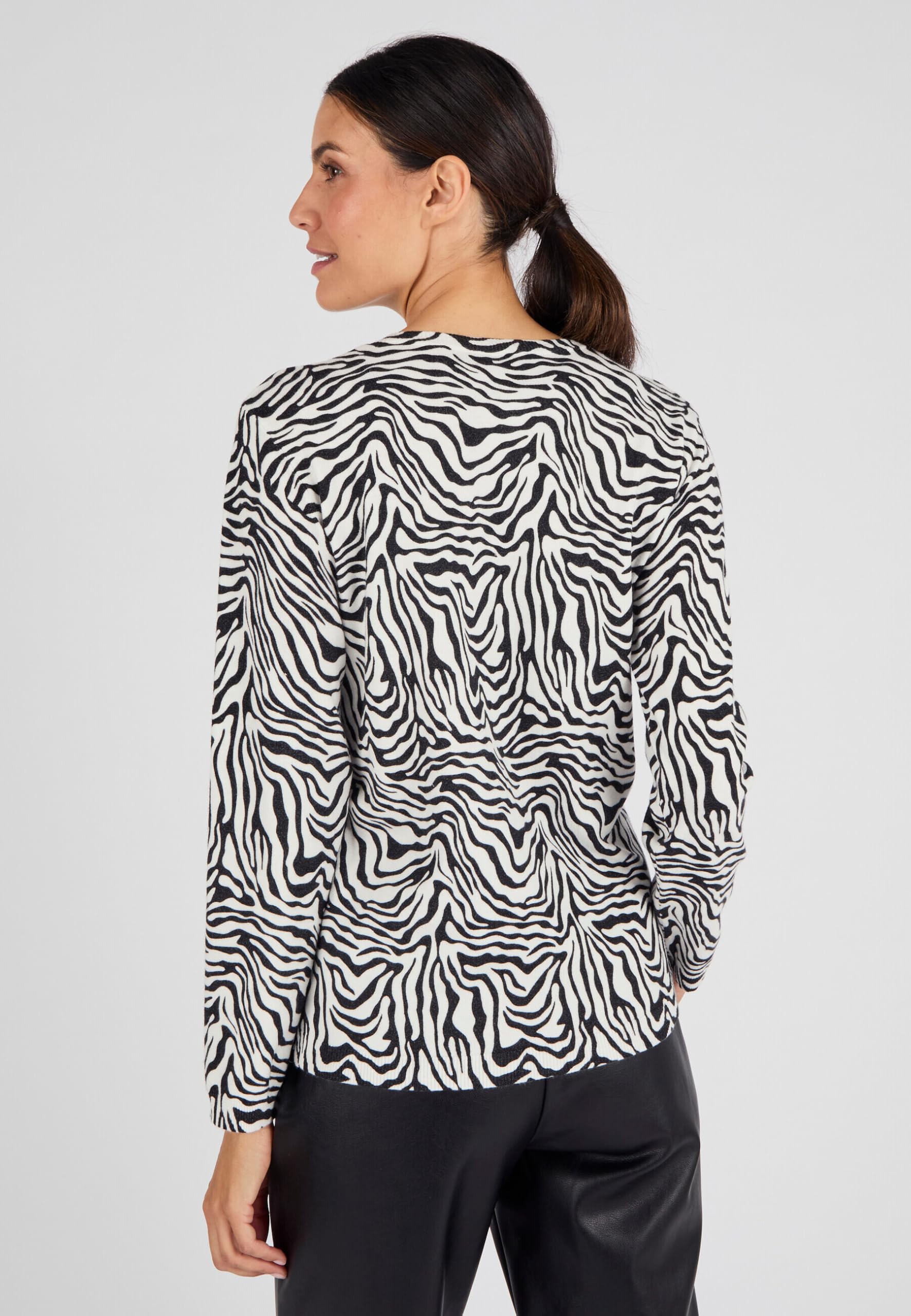 Damart Prêt-à-porter cardigan a maglia sottile 38-40 in viscosa EcoVero