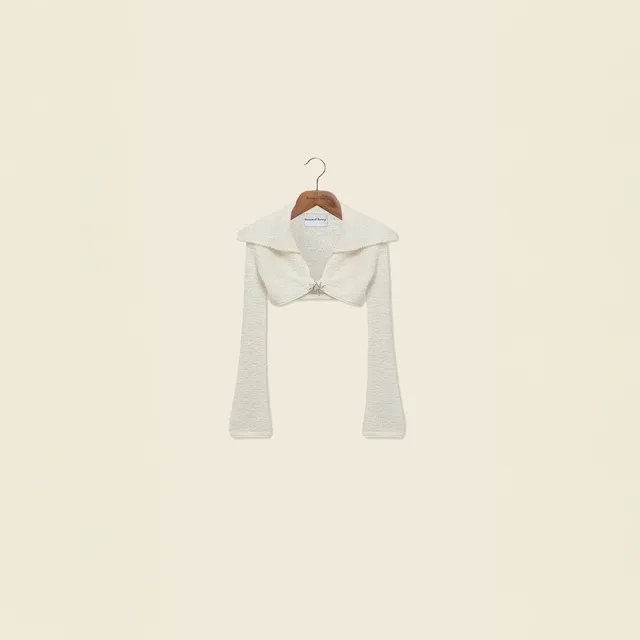 House Of Sunny Women's Knitwear SAIL KNIT maglia cropped colletto marinaio