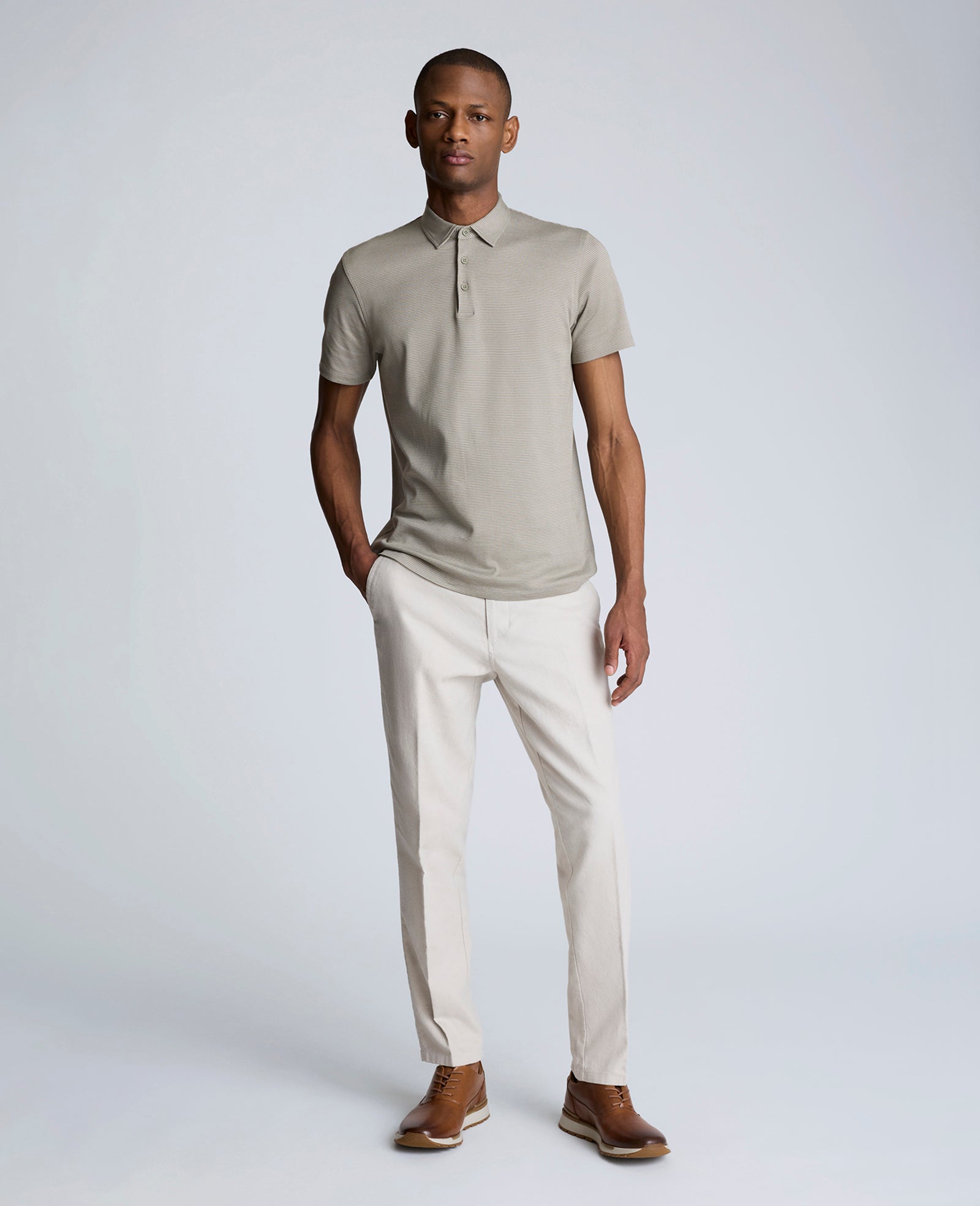 Kenneth Cole Reaction Clothing Linen Blend Slim Fit Flat Front Chino Pant pantaloni chino String 29/30 slim