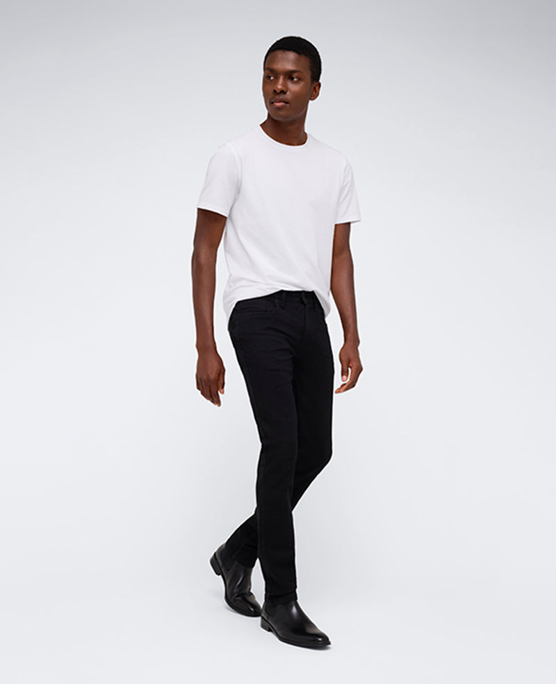 Kenneth Cole Reaction Clothing Slim-Fit Recycled Stretch Denim Jean jeans Watts Black