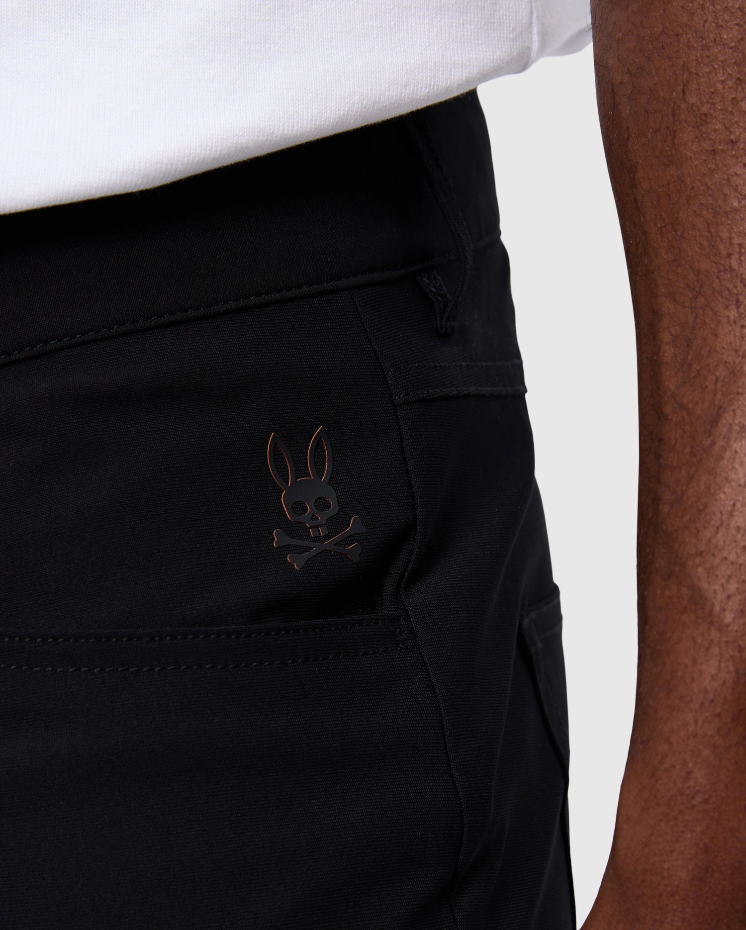 Psycho Bunny Men's Pants Maverick 10K Step Pant pantaloni neri 29–40 elasticizzati