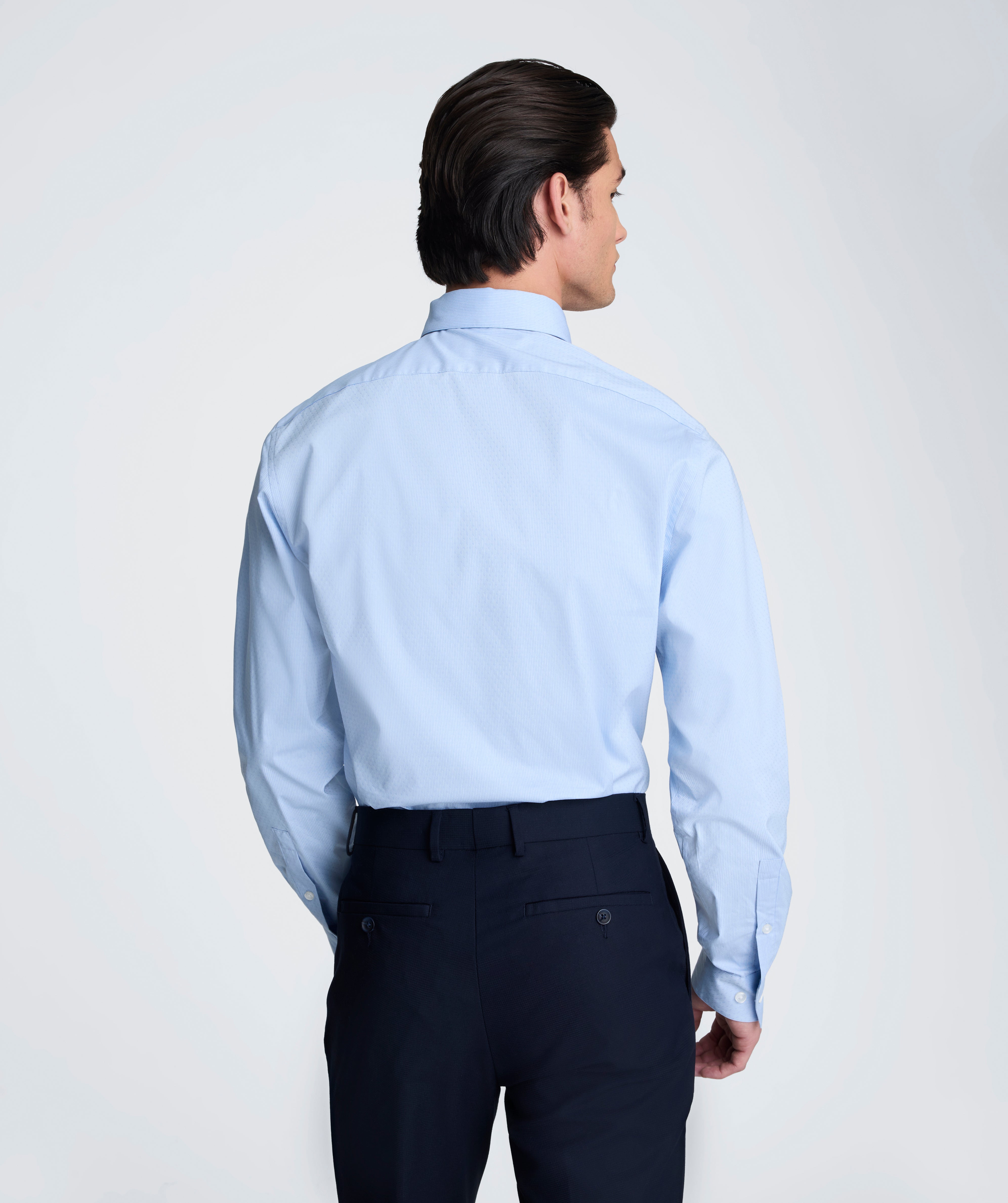 Kenneth Cole Clothing REACTION - Slim Fit Flex Stretch camicia blu righe