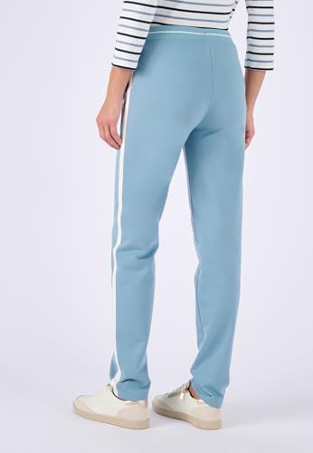 Damart Prêt-à-porter Pantaloni Relax Indoor con fibbie Blu Grigio 50-52 aderenti