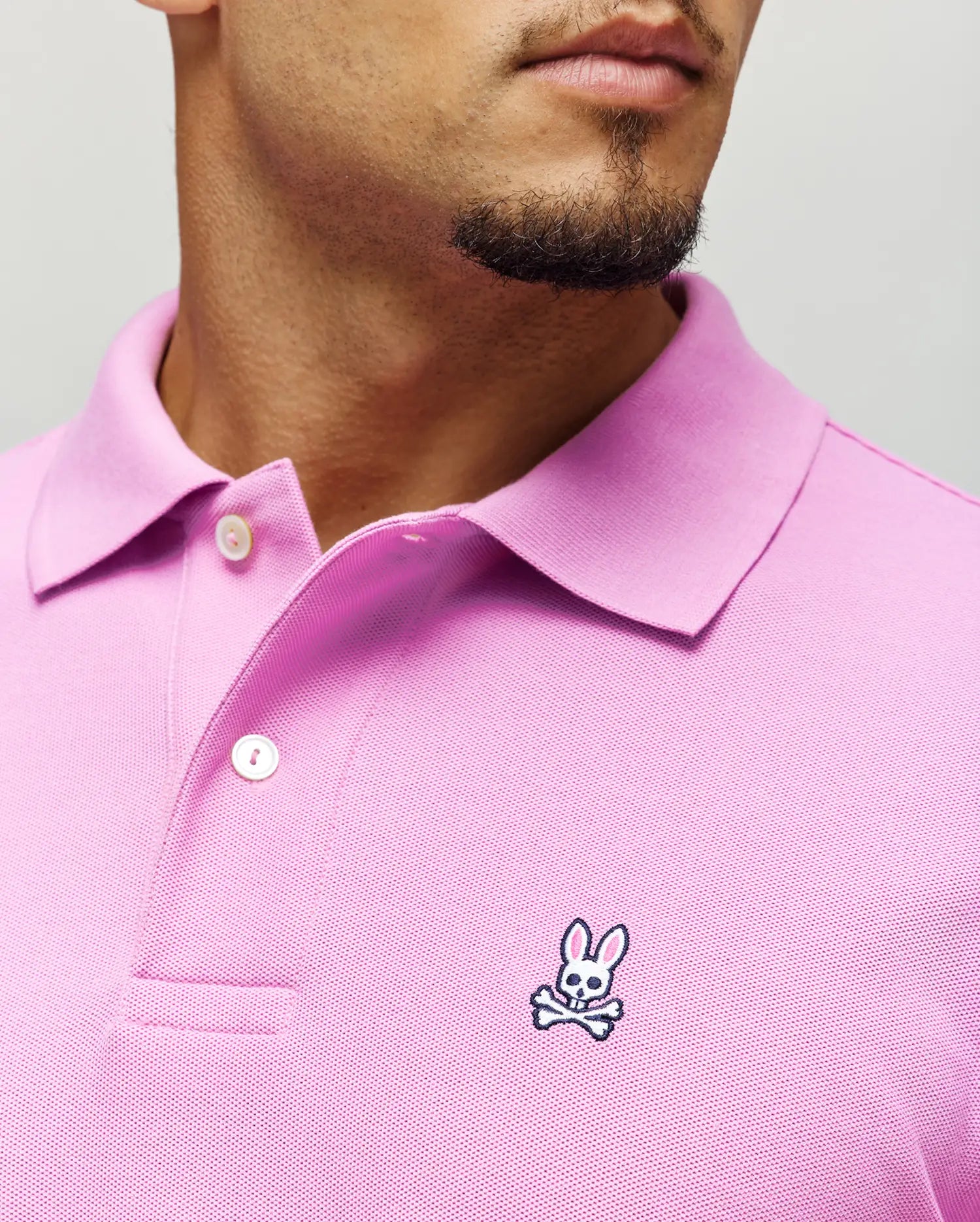Psycho Bunny Men's Polos B6K001F200 polo Orchid 100% cotone Pima