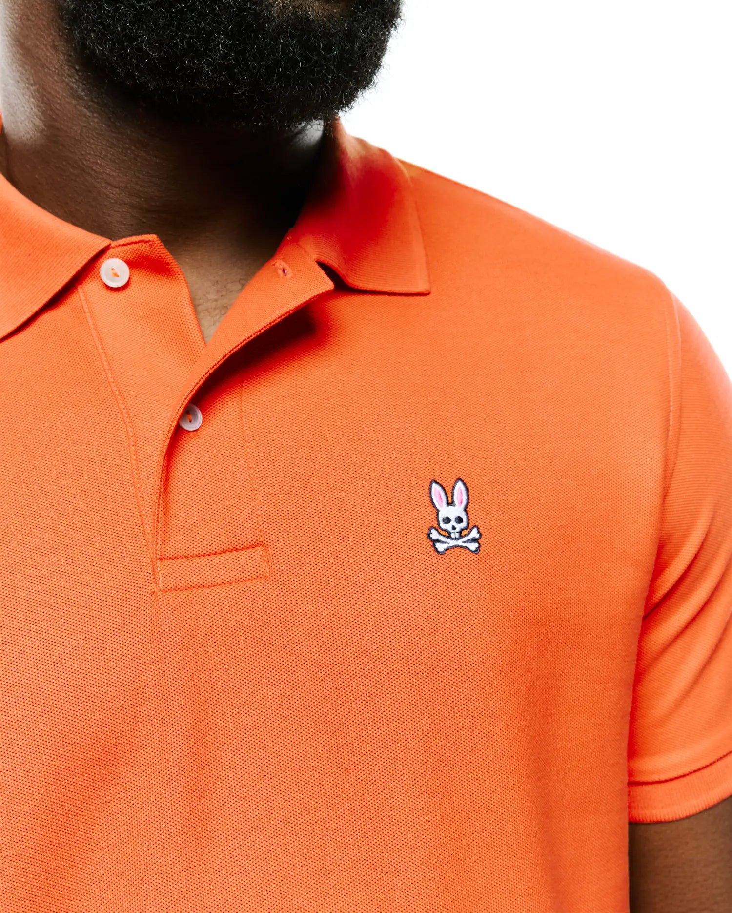 Psycho Bunny Men's Polos MEN'S CLASSIC PIMA PIQUE POLO - B6K001F200 polo arancione Pima