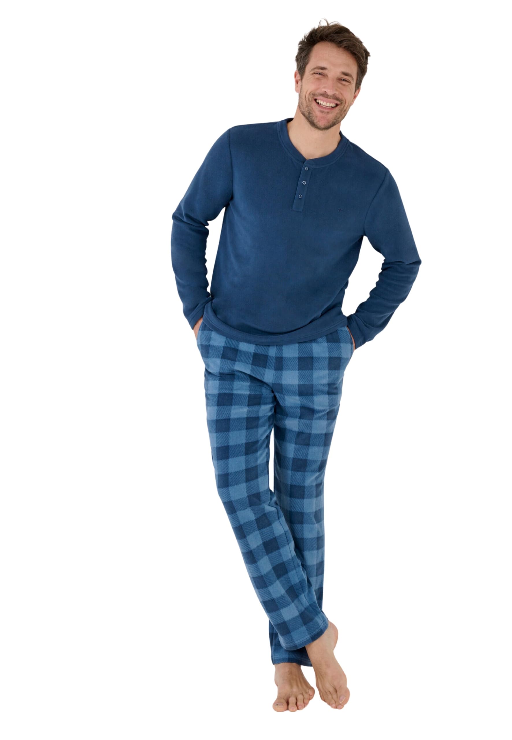 Damart Homewear Pigiama Thermolactyl in Pile uomo taglia S