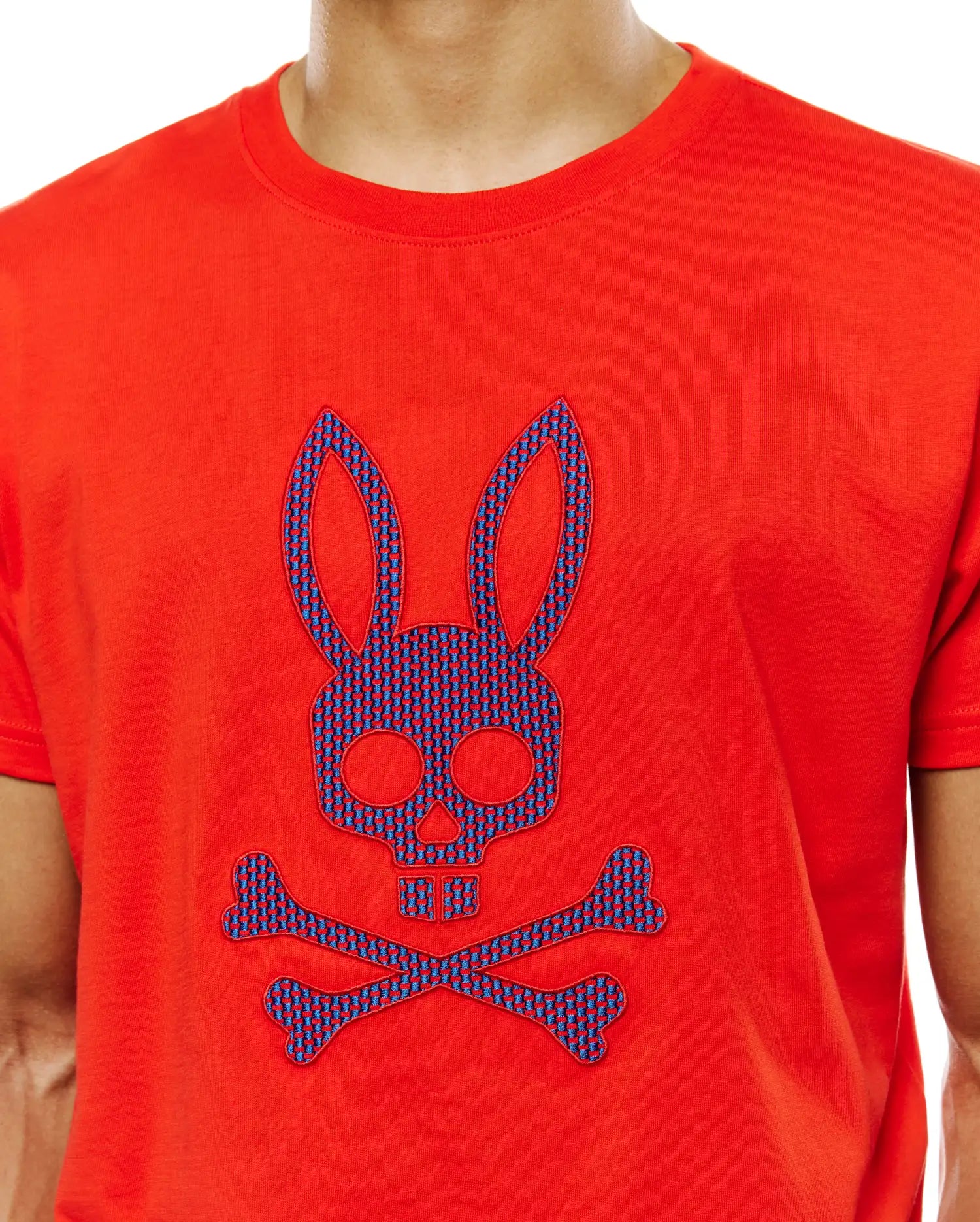 Psycho Bunny Men's Tees MENS STAN PIMA COTTON GRAPHIC TEE MT0200369 t-shirt rossa