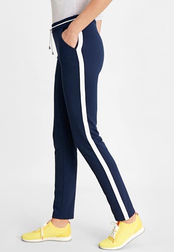 Damart Prêt-à-porter Pantaloni Relax Indoor Fibbia donna aderenti blu marino 40