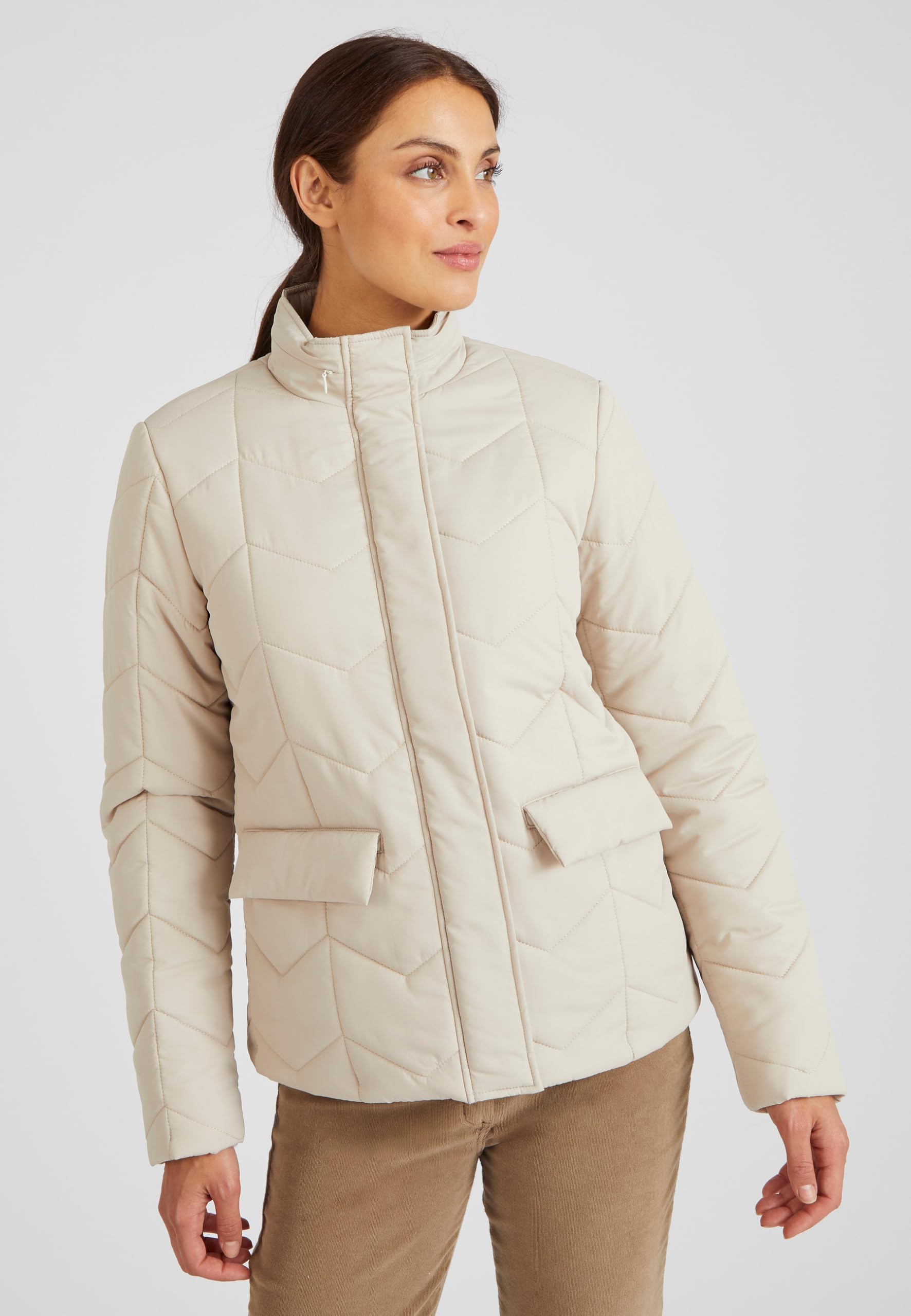 Damart Prêt-à-porter Parka con cappuccio donna marrone 50/52
