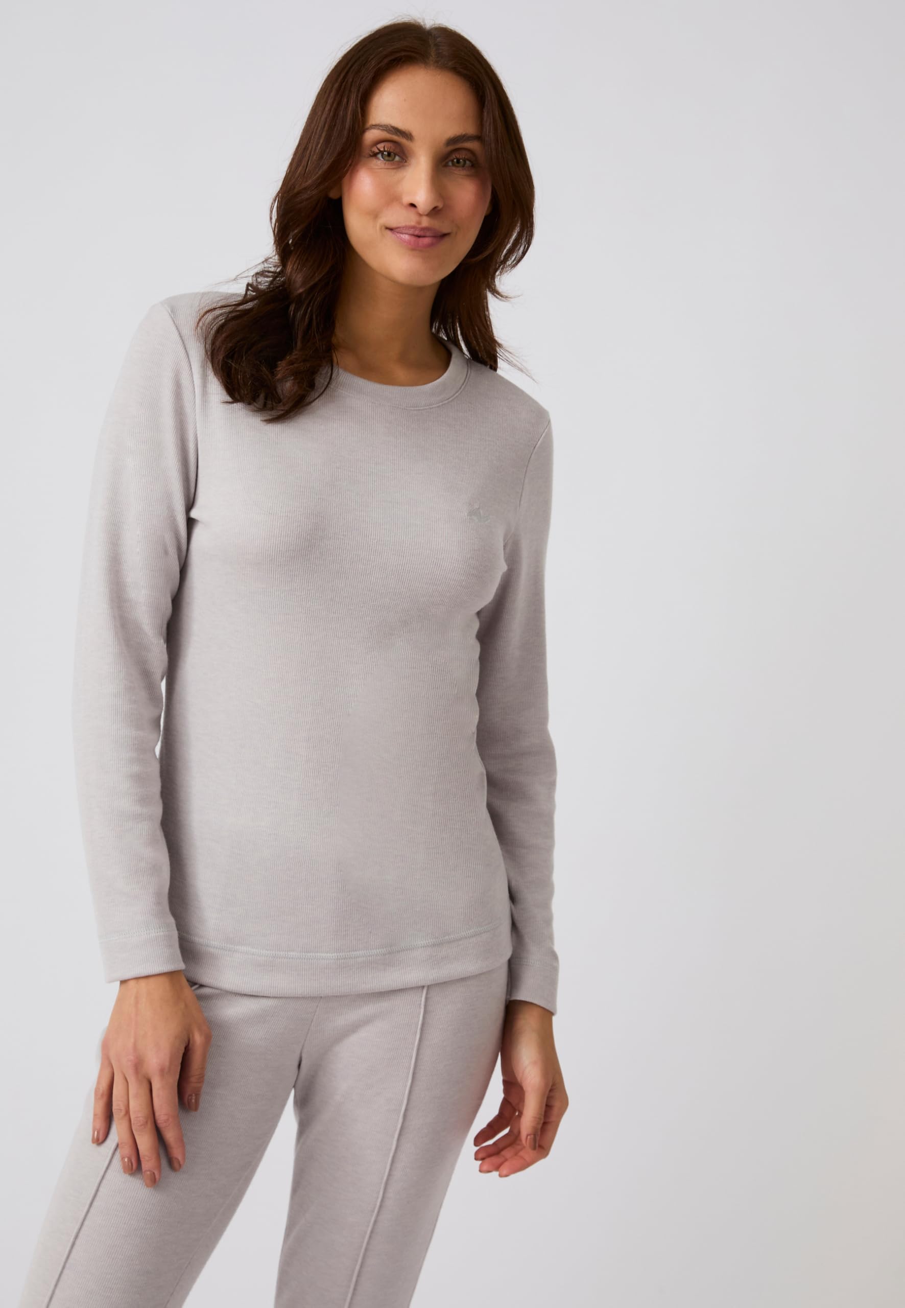 Damart Thermolactyl T-shirt a manica lunga donna marrone 34-36 (XS)