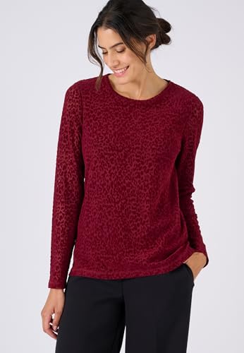 Damart Prêt-à-porter maglietta a maglia effetto dévoré donna