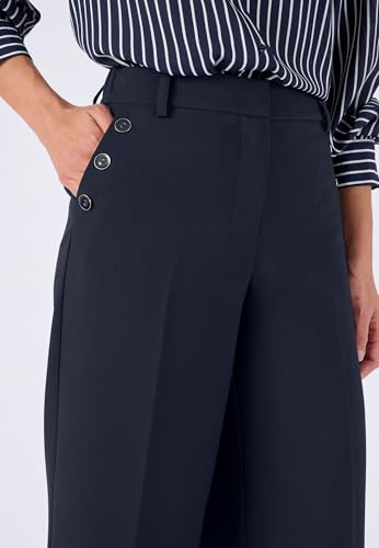 Damart Prêt-à-porter Pantaloni Large Effetto Ponte pantaloni navy taglie 44-56