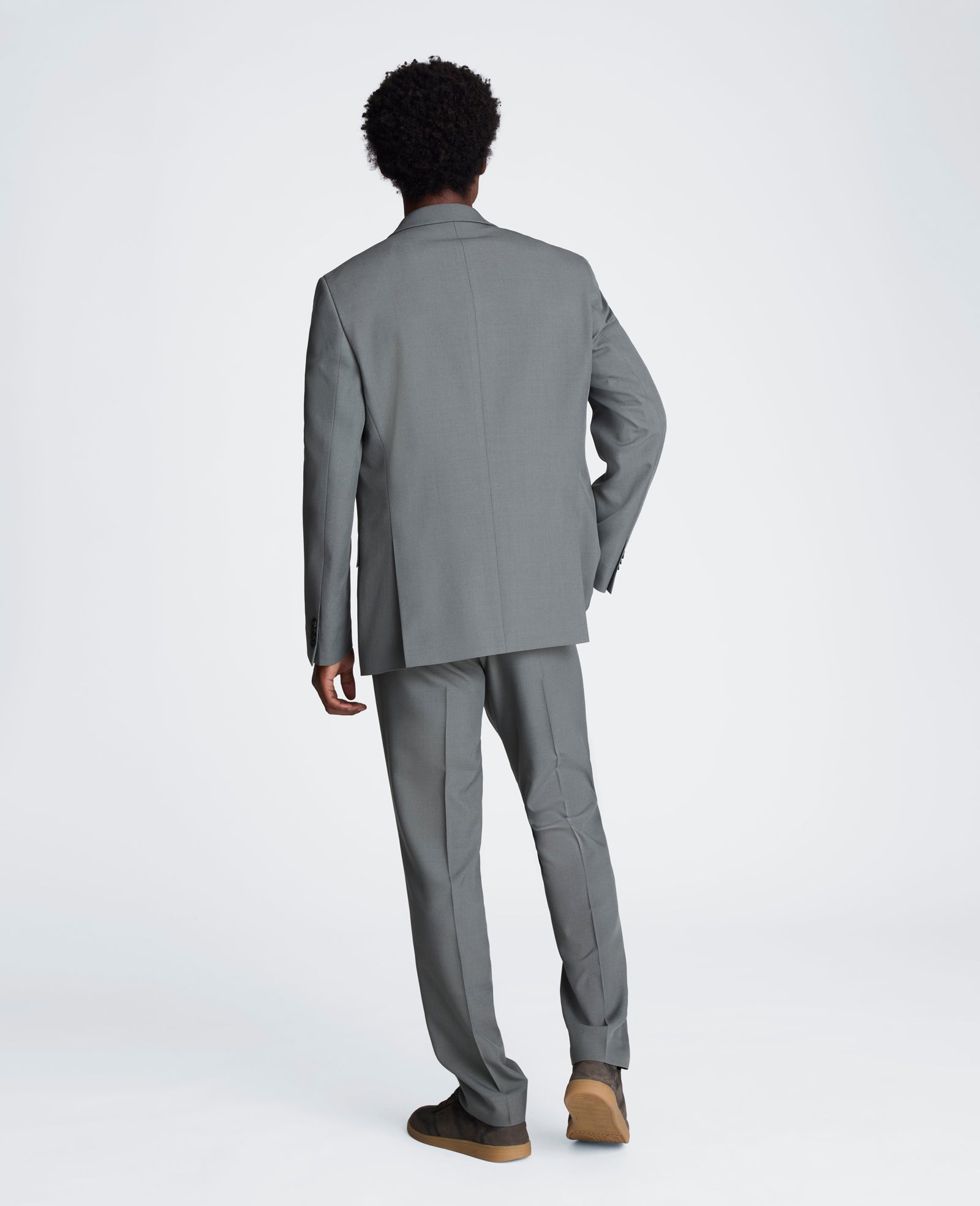 Kenneth Cole Reaction Clothing Ready Flex Slim-Fit Stretch abito verde