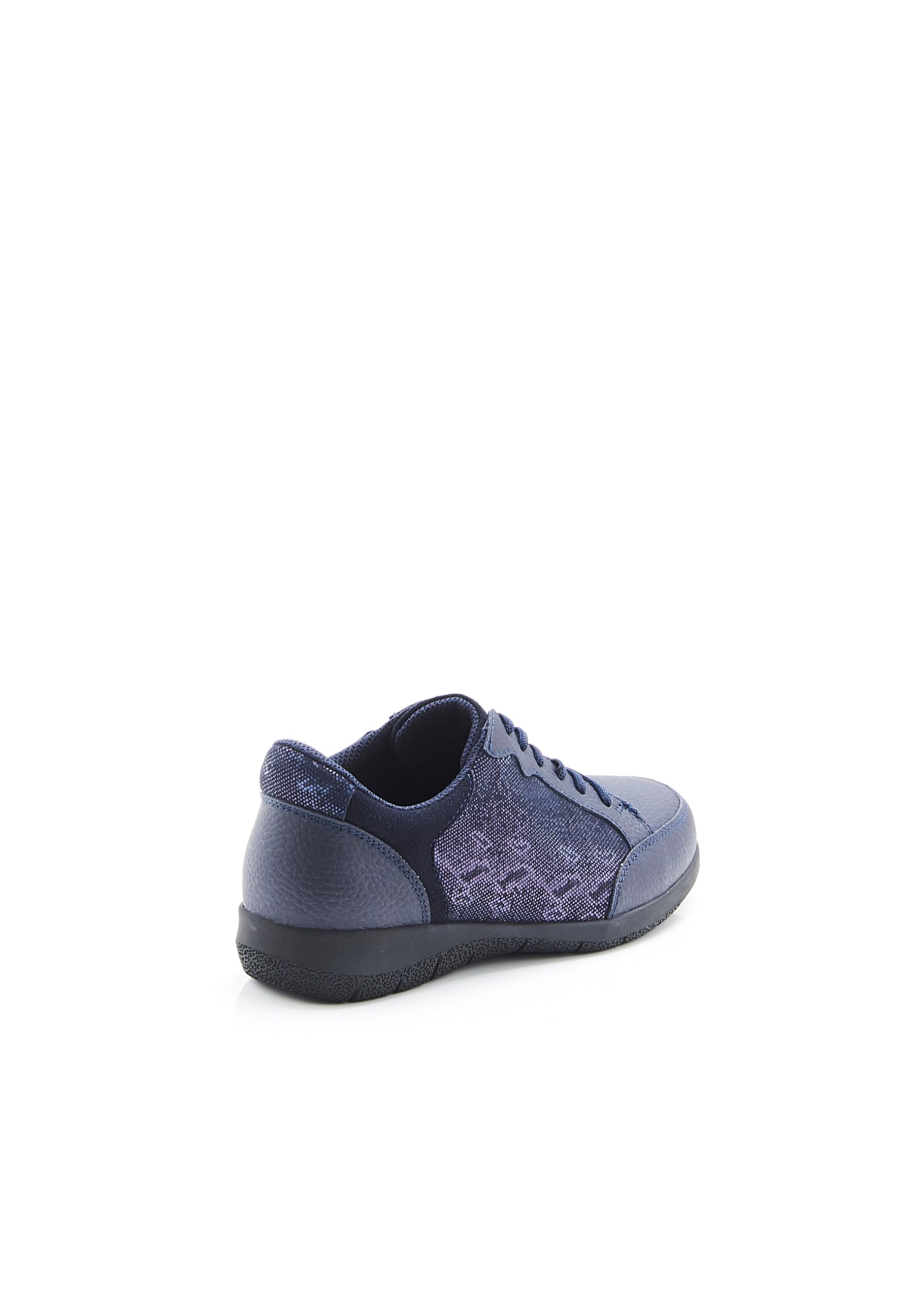 Damart Calzature derby con lacci elasticati Amortyl donna blu marino animale 36