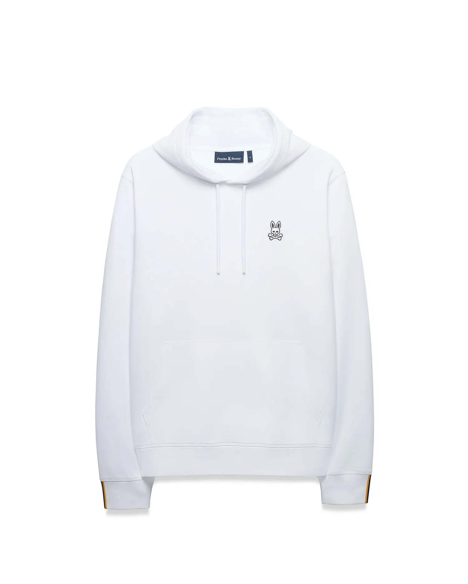 Psycho Bunny Men's Sweatshirts & Hoodies MEN'S LEX FLEECE HOODIE - MT0500316 felpa con cappuccio White cotone modal