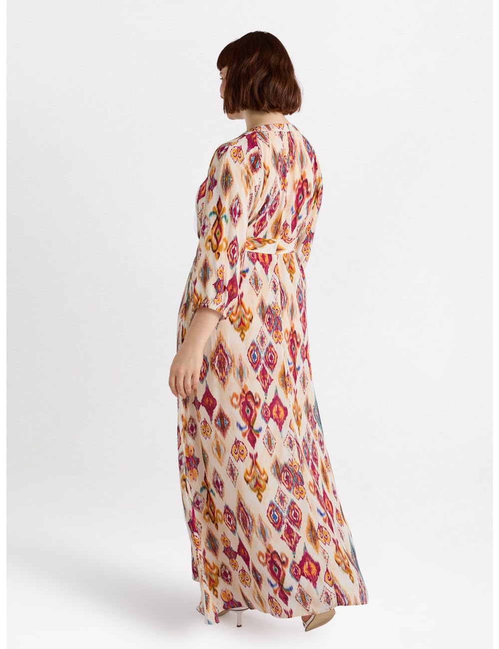 Fiorella Rubino Vestiti Vestito Lungo dalla Stampa Ikat vestito 50 Plus