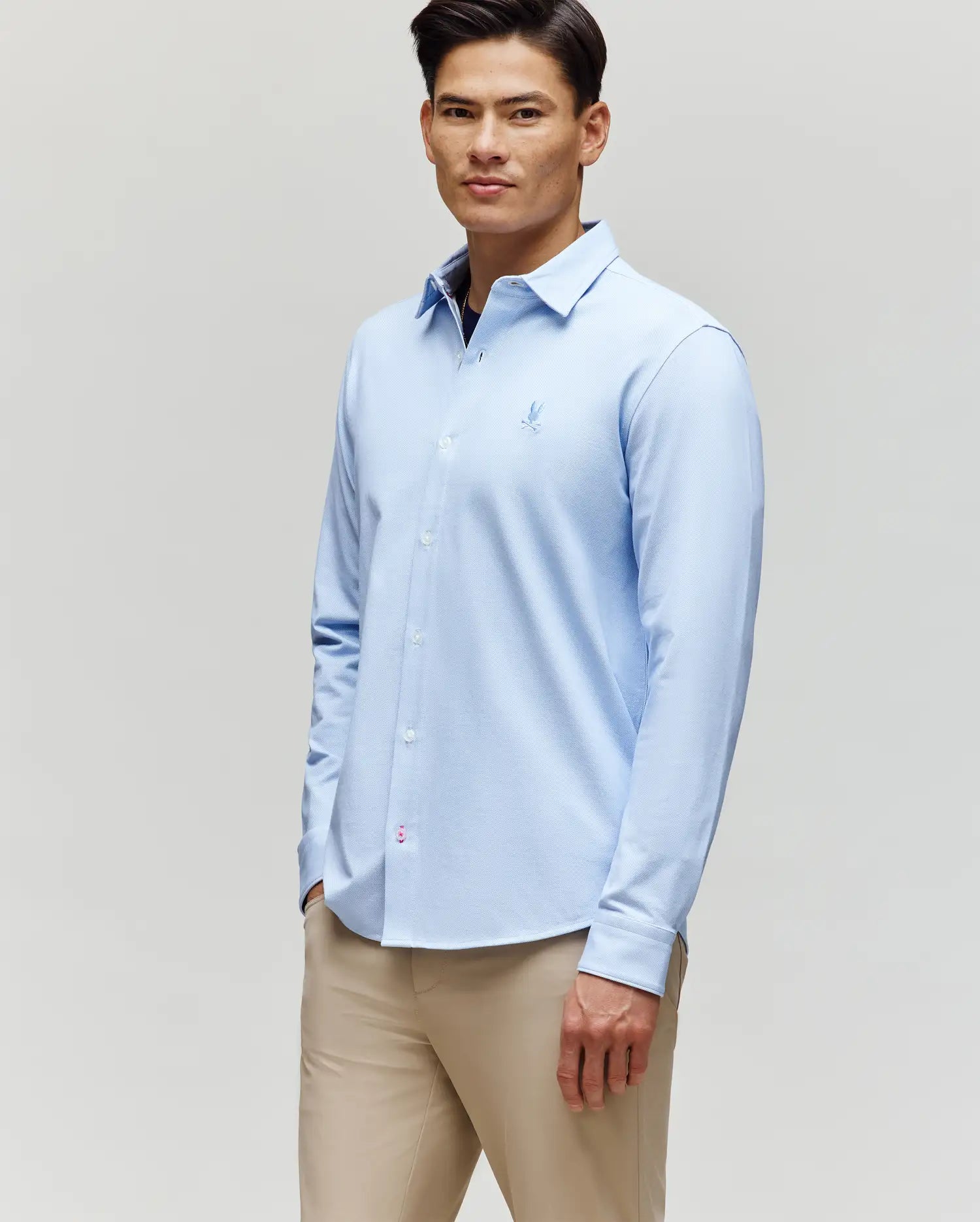 Psycho Bunny Men's Shirts MENS JIM JERSEY STRIPED KNIT SHIRT - MT0300041 camicia rigata