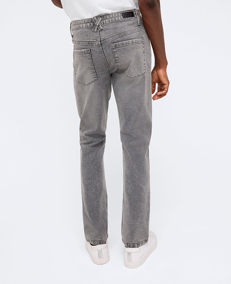 Kenneth Cole Reaction Clothing Slim-Fit Recycled Stretch Denim Jean jeans Lehr - Acid Wash Grey