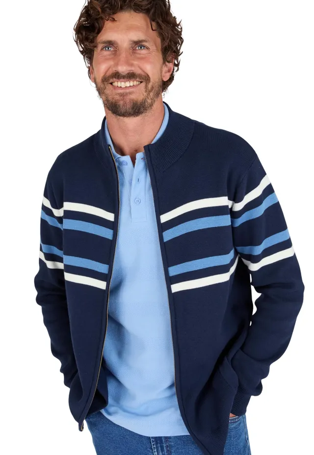 Damart Prêt-à-porter gilet uomo con zip in cotone