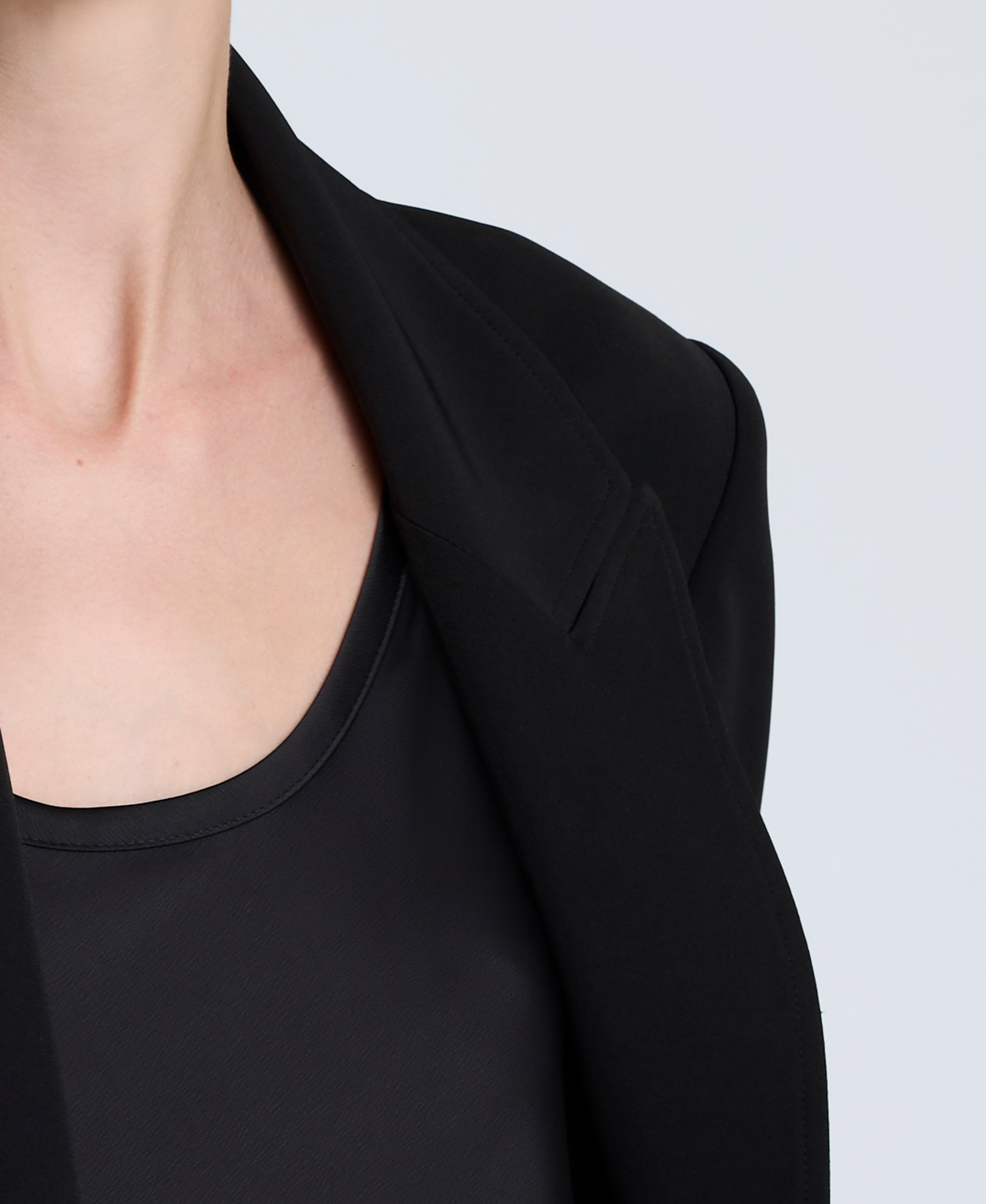 Kenneth Cole Reaction Clothing Luxe Twill Slim One Button Jacket giacca nera