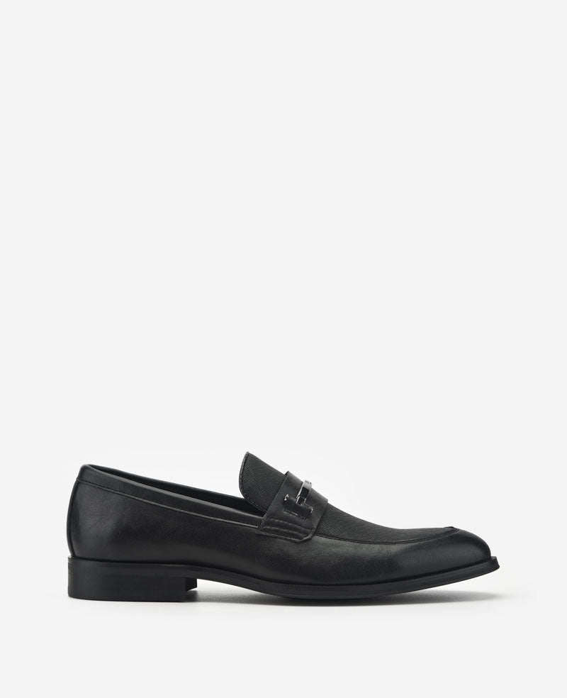 Kenneth Cole Reaction Shoes Marco Slip on Loafer mocassini neri 7M con plantare removibile