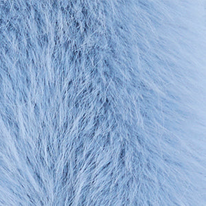 Kenneth Cole Reaction Cropped Fur Jacket with Hook and Eye Closure giacca blu XS ecopelliccia