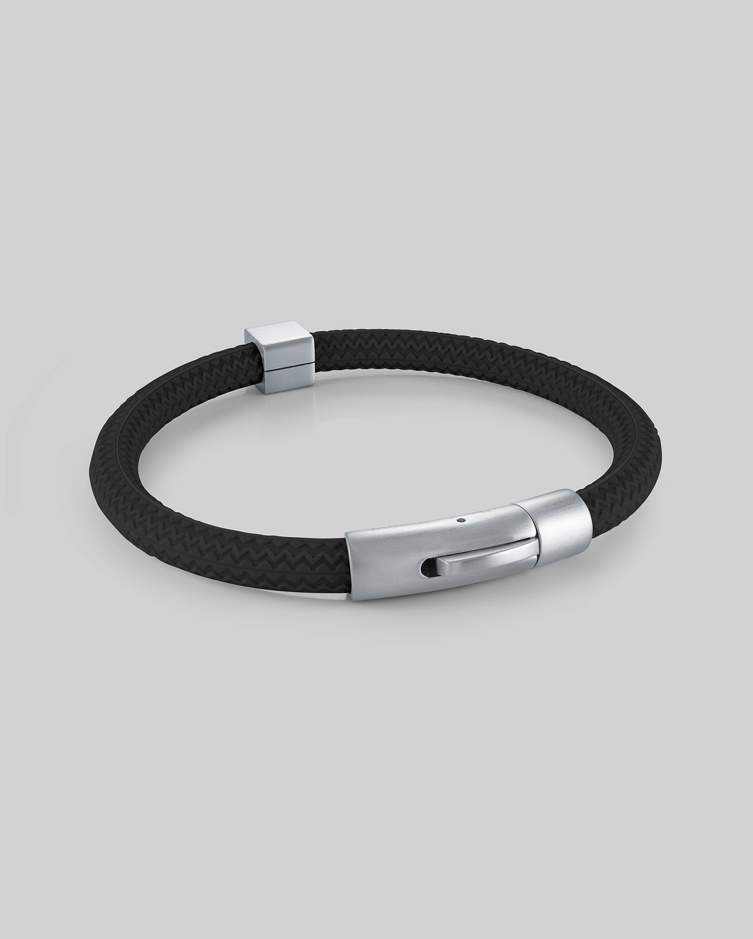 Psycho Bunny Accessories MENS SILICONE BRACELET MO1700025 bracciale nero in silicone