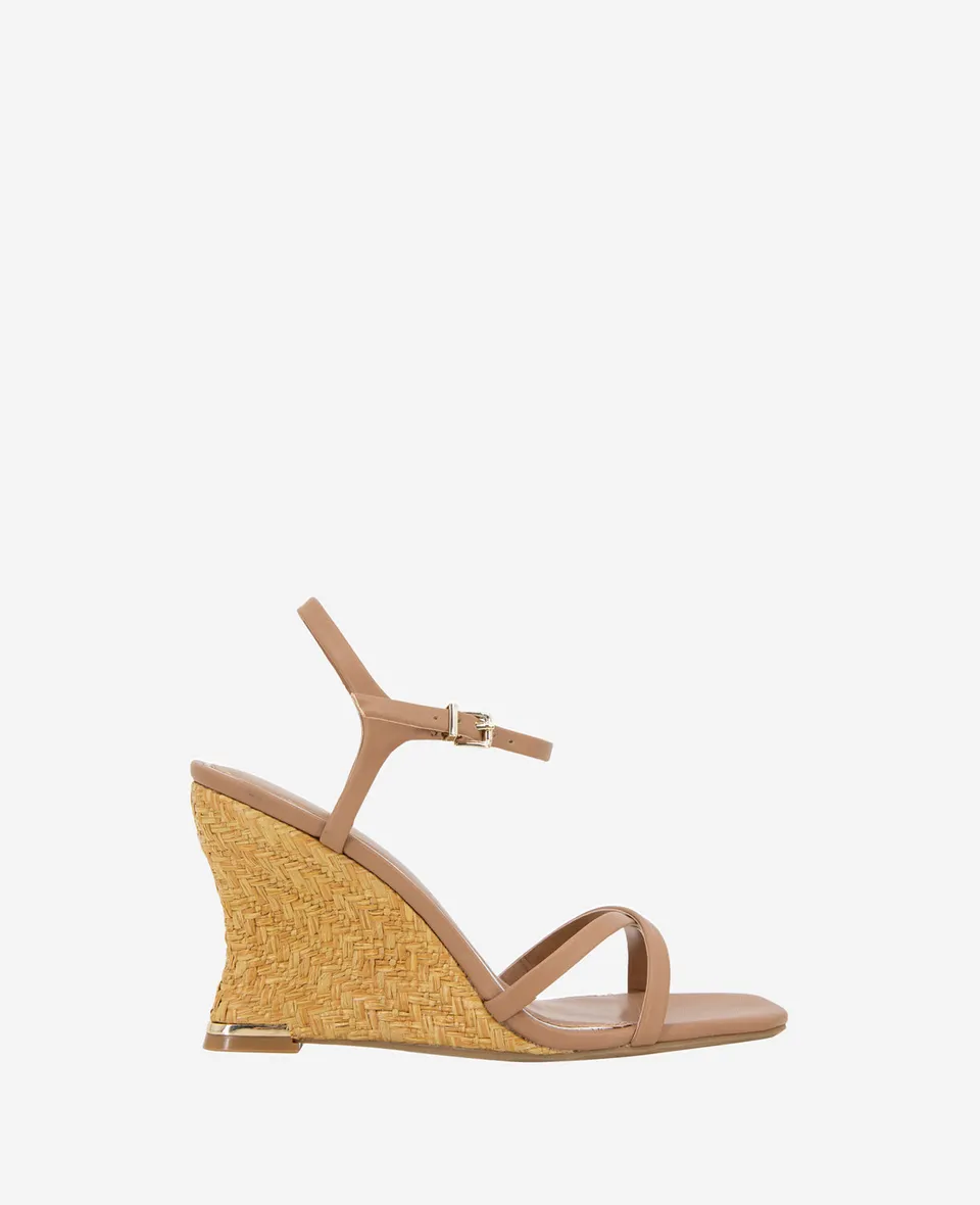 Kenneth Cole Reaction Shoes Freya Wedge Sandal sandali zeppa Classic Tan