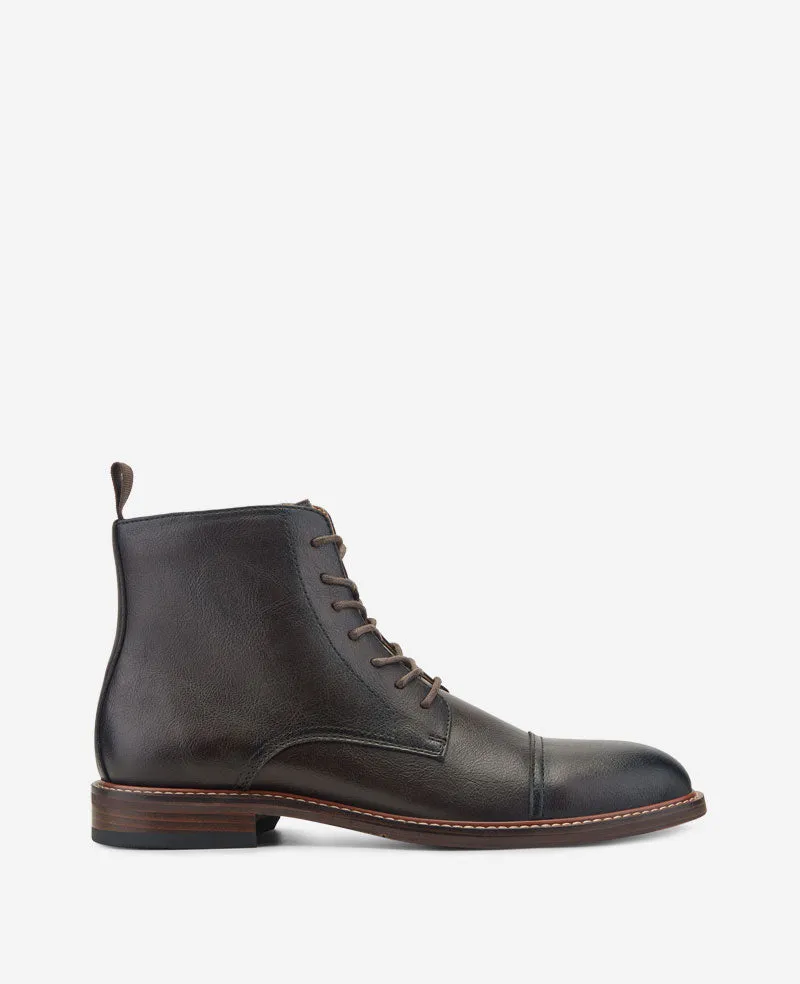 Kenneth Cole Reaction Shoes REACTION Lowen Combat Boot anfibi marrone suola flessibile