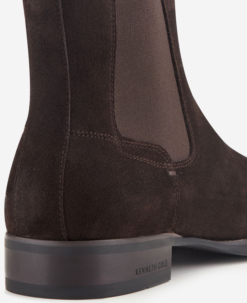 Kenneth Cole Reaction Shoes Raymond Suede Chelsea Boot stivaletti Mocha Suede in camoscio