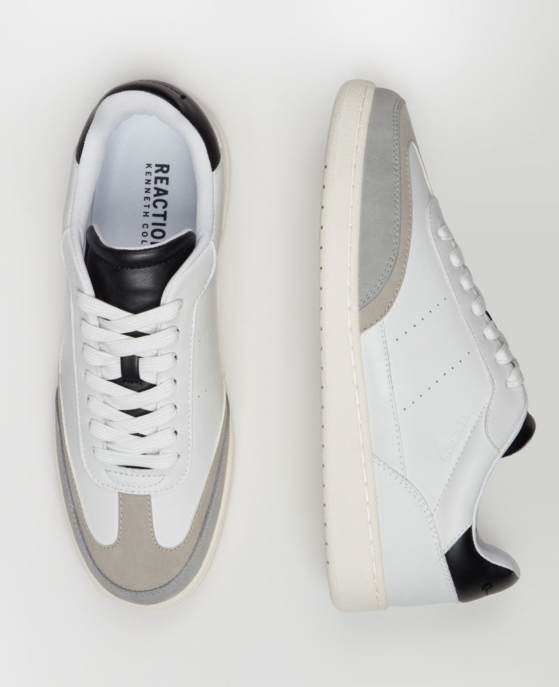 Kenneth Cole Reaction Shoes REACTION Elliot sneaker uomo bianco grigio pianta larga