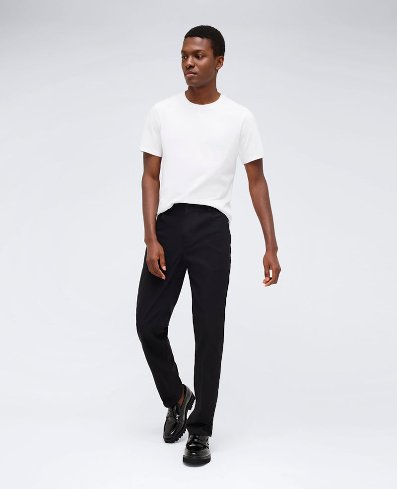 Kenneth Cole Reaction Clothing Slim Tapered Flex 5-Pocket Pant pantaloni neri elasticizzati