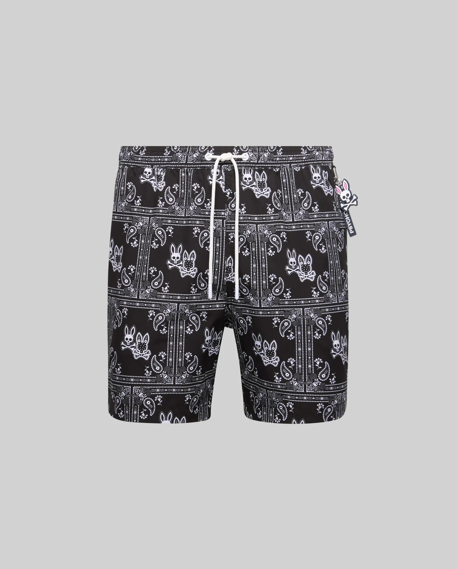 Psycho Bunny Men's Swimwear Luke Swim Trunk 6" MB1000053 nero