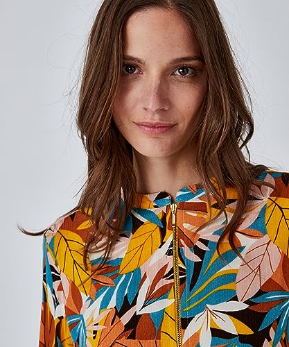 Damart Prêt-à-porter giacca donna con zip multicolore manica lunga