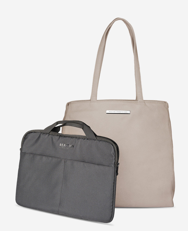 Kenneth Cole Reaction Bags Marley Tote Bag with Removeable Laptop Sleeve borsa taupe