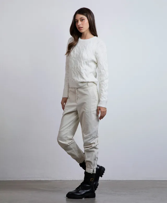Markup Donna Maglieria Maglia girocollo trecce maglia
