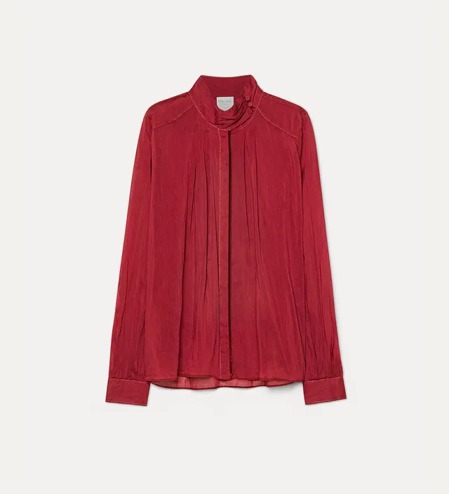 Forte camicie camicia bohemien a collo alto Pomegranate