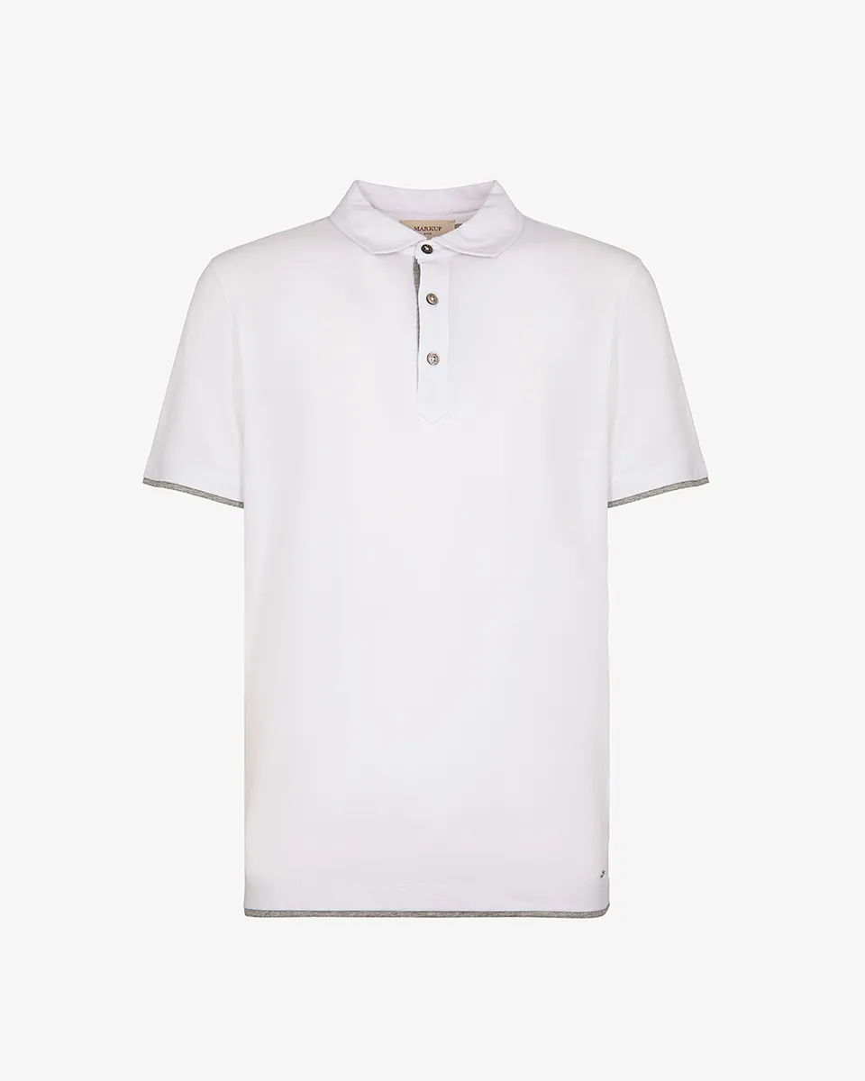 Markup Uomo Felpe & T-shirt Polo jersey con contrasti uomo