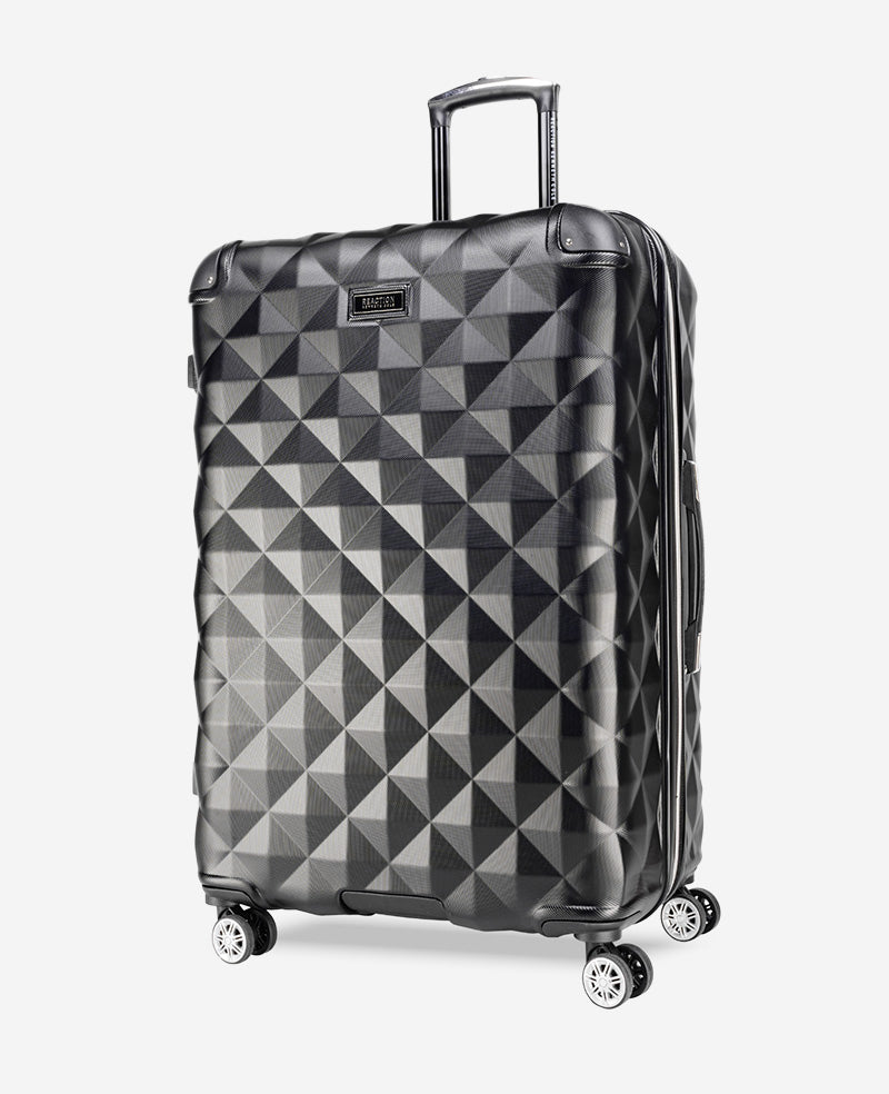Kenneth Cole Reaction Diamond Tower Hard Side Expandable Suitcase valigia nera espandibile