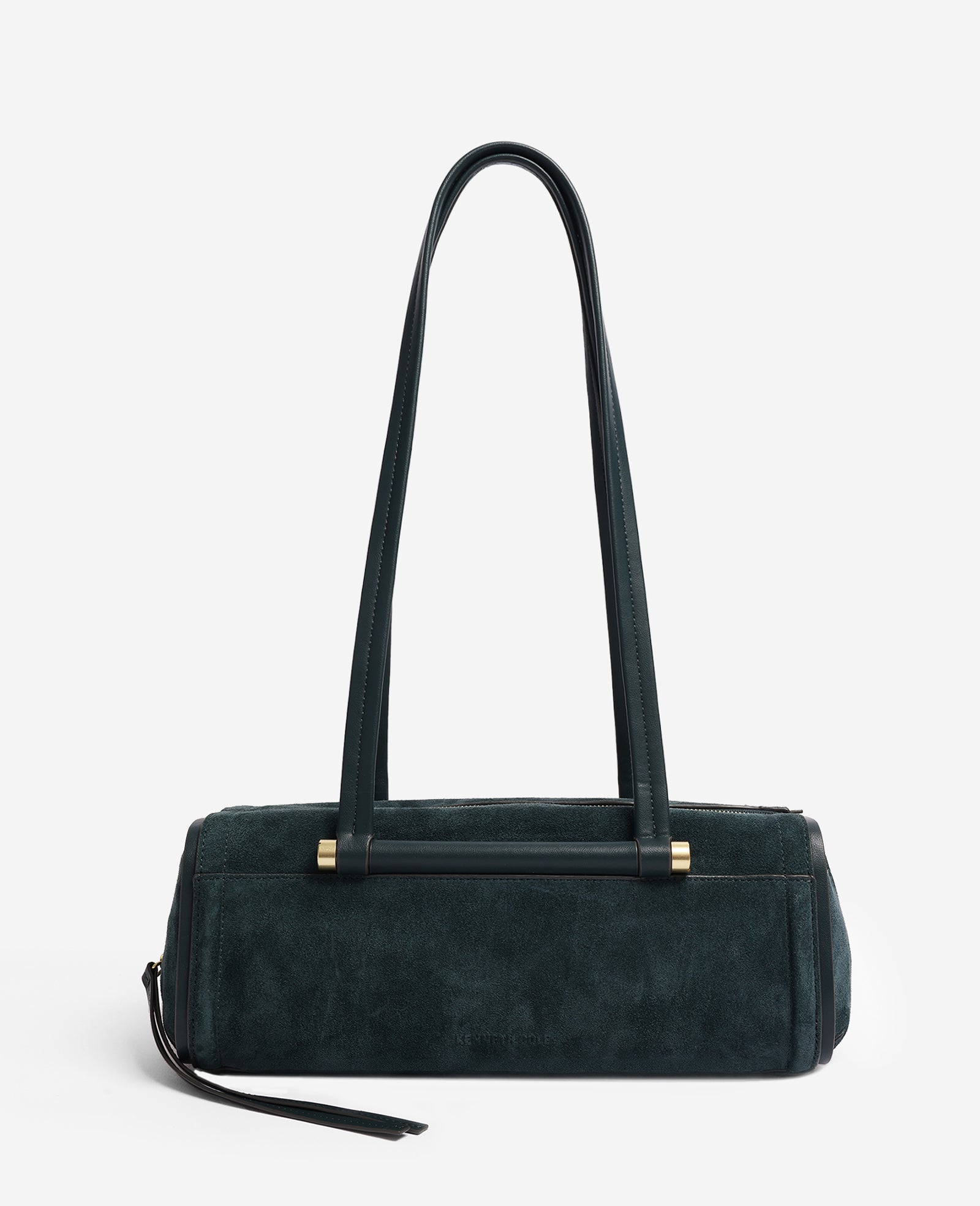 Kenneth Cole Reaction Bags Highline East West Suede borsa a spalla Loden in pelle