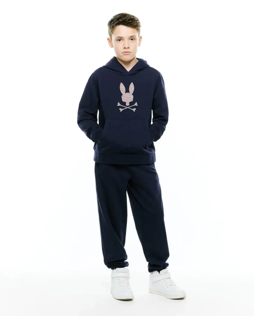 Psycho Bunny Kids Sweatshirts & Hoodies Darcy Hoodie felpa con cappuccio Baritone Blue