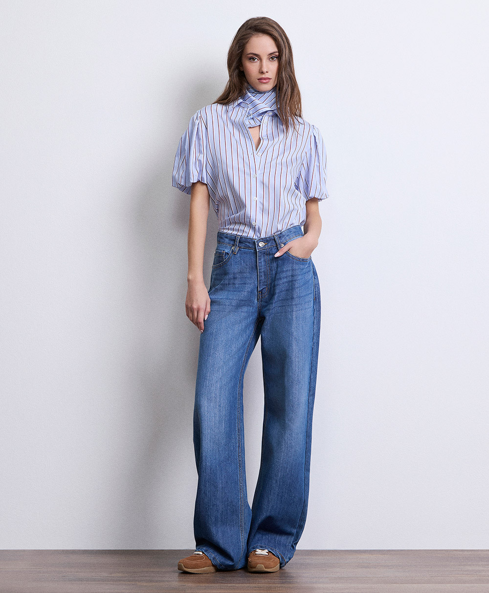 Markup Donna Camicie & Bluse Camicia rigata maniche corte