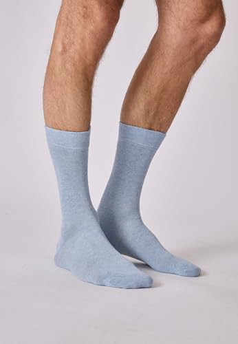 Damart Biancheria intima calzini 3 paia blu 39 cotone biologico